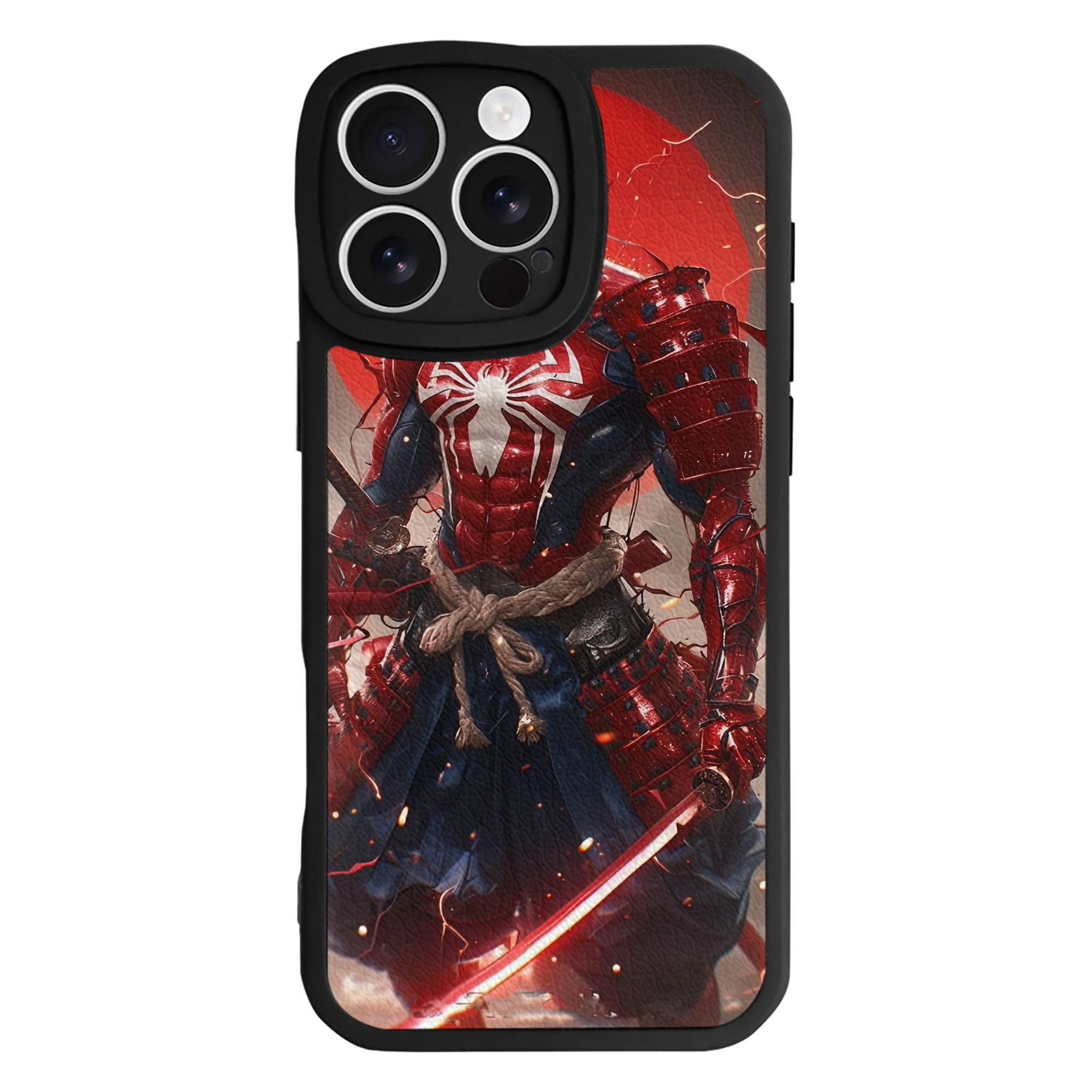 （画像用） Spider Man スパイダーマン 【iPhone 16シリーズ対応】シリコンスマホケース（レザー調） 材質：シリコン